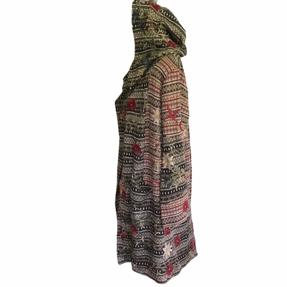 Johnny Was BIYA Dana Patchwork Hoodie Duster Large - Picture 5 of 13
